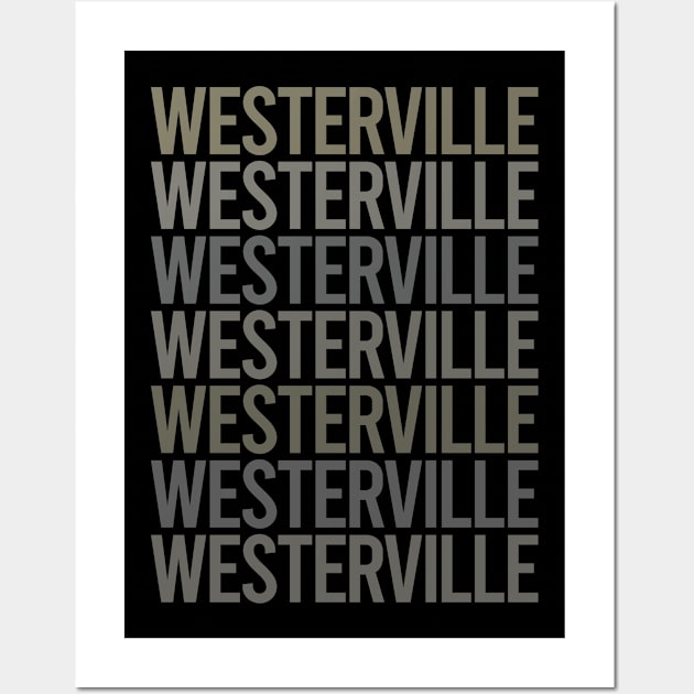 Gray Text Art Westerville Wall Art by flaskoverhand